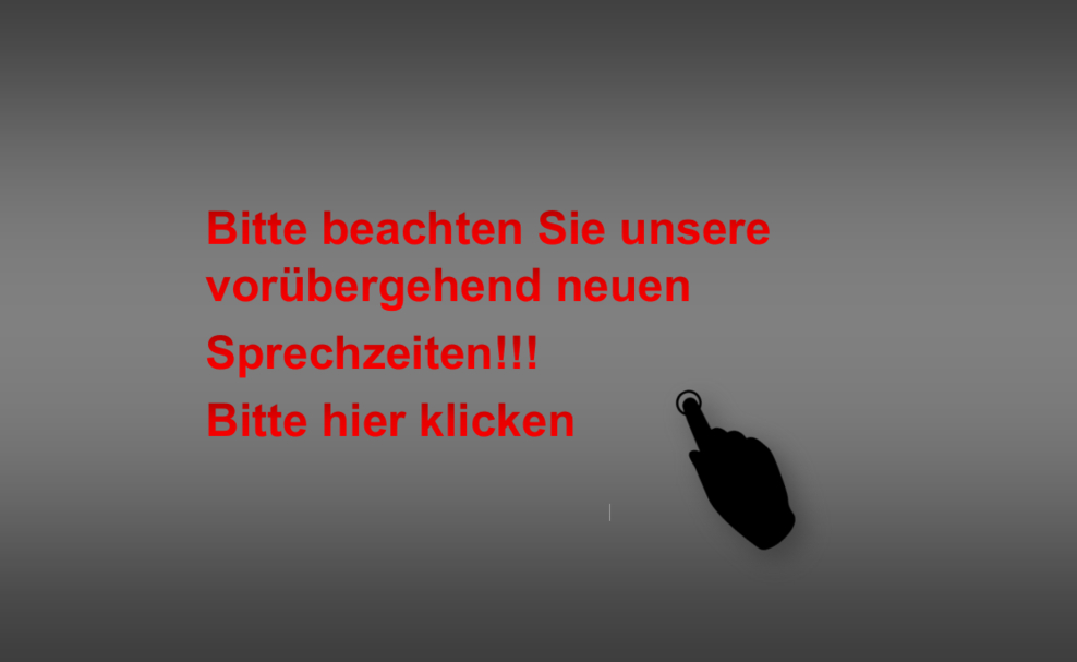 Neue Sprechzeiten